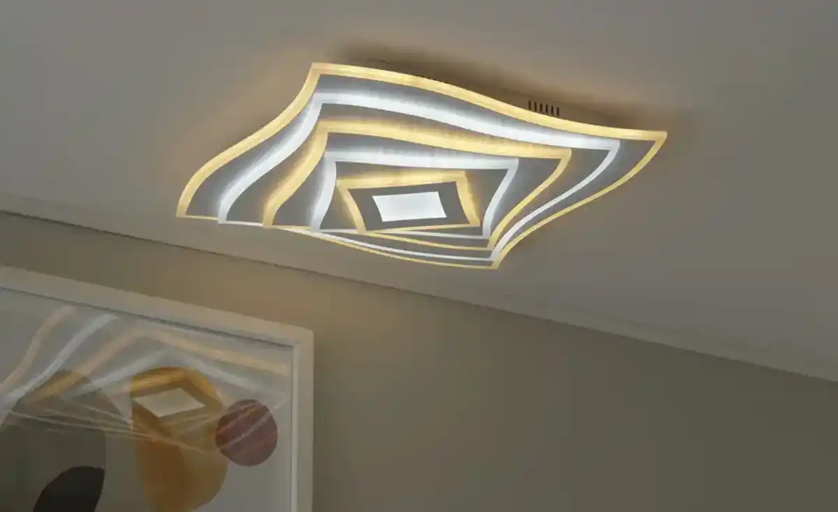 Bild 1 von Fischer-Honsel LED-Deckeneuchte, weiß, mit Fernbedienung und Backlight