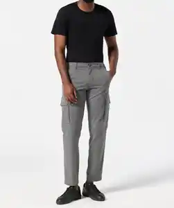 Graue Cargo-Jeans, grau