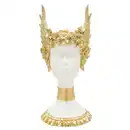 Bild 1 von Skulptur, Weiß, Gold, Kunststoff, 17.5x38x17 cm, Dekoration, Skulpturen & Dekoobjekte, Skulpturen