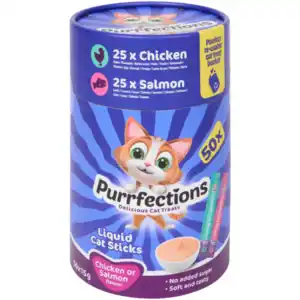 Purrfections Liquid-Katzensticks Huhn & Lachs