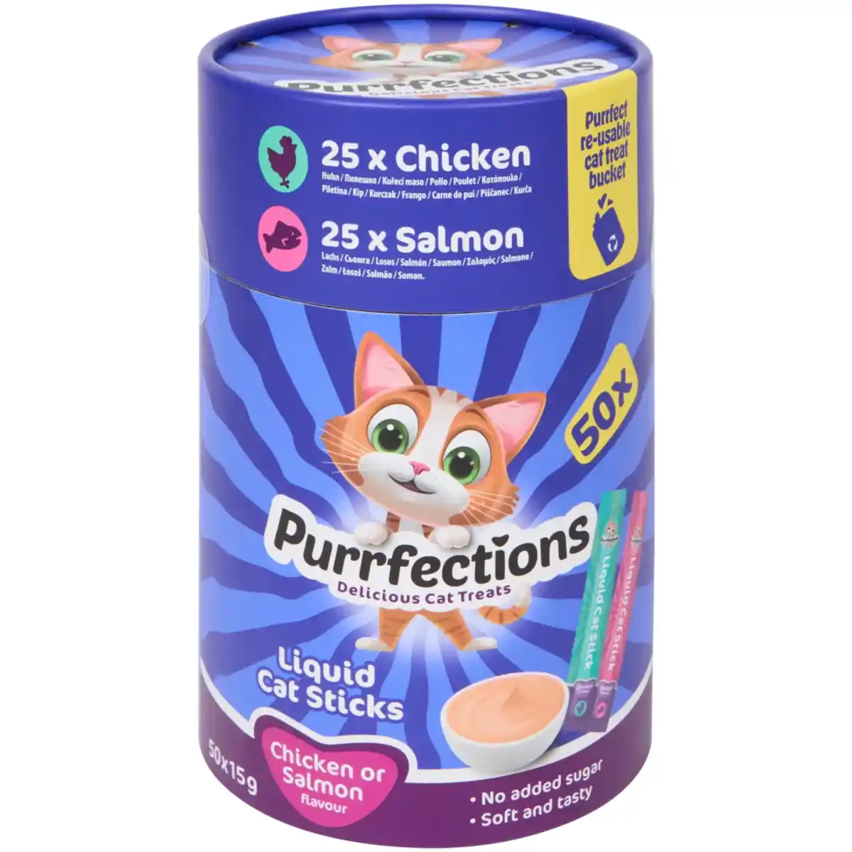 Bild 1 von Purrfections Liquid-Katzensticks Huhn & Lachs