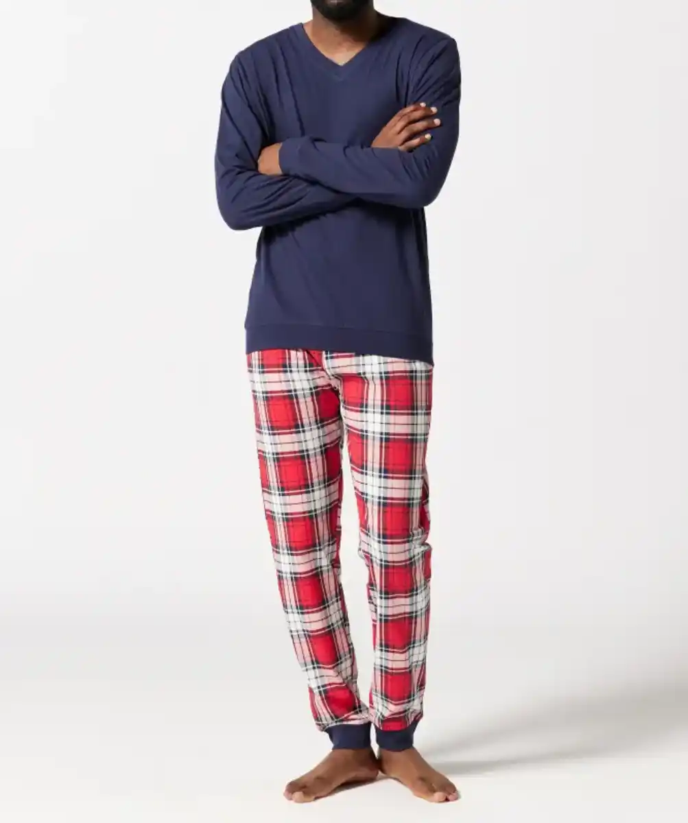 Bild 1 von Baumwoll-Pyjama, dunkelblau