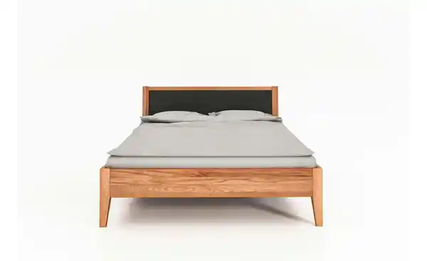 Bild 4 von Massivholzbett mit gepolstertem Kopfteil Erik