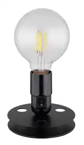 Tischleuchte Johanna Schwarz max. 40 Watt, Schwarz