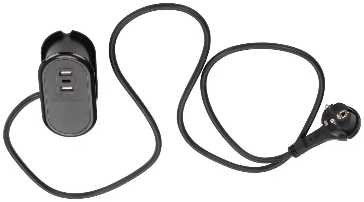 Bild 1 von Multistecker Oku Schwarz max. 3680 Watt, Schwarz