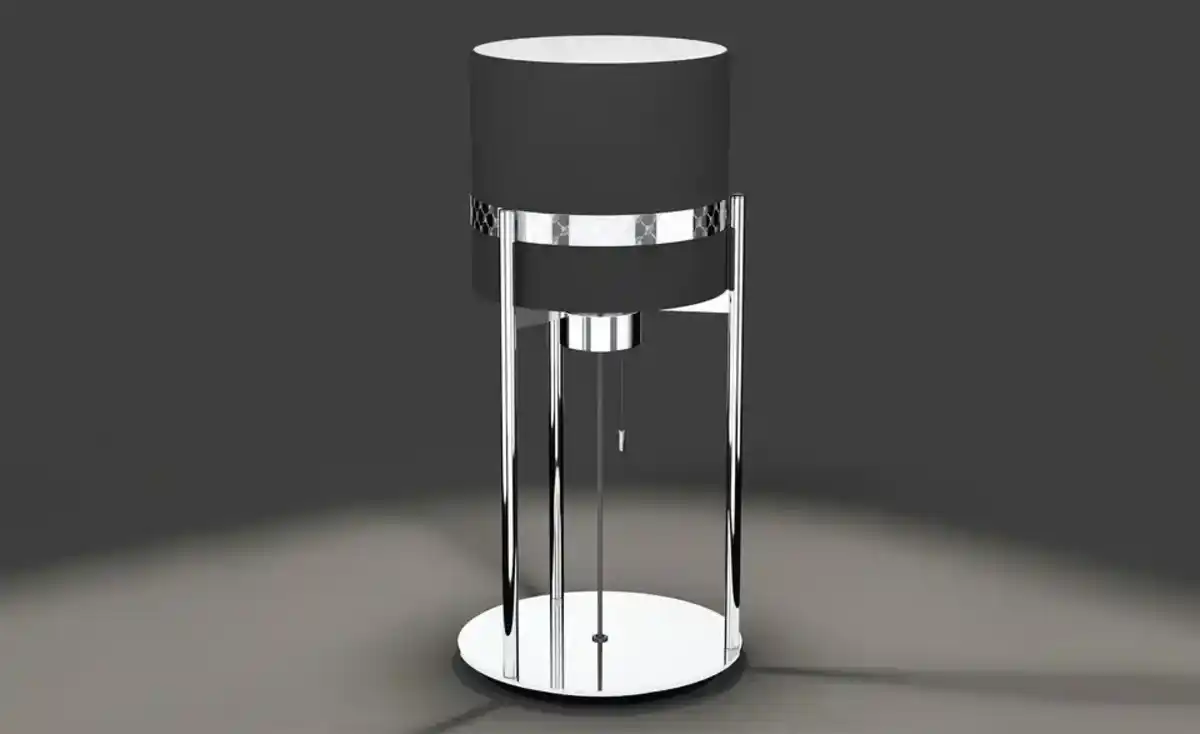 Bild 1 von JOOP! Tischleuchte 1-flammig Textil Round Lights Chrome