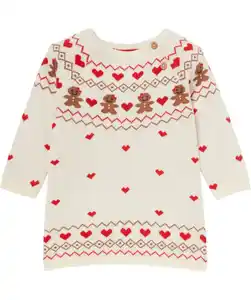 Strickkleid Weihnachten, offwhite