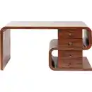 Bild 1 von Kare-Design Schreibtisch, Braun, Metall, Walnuss, 4 Schubladen, 150x76x70 cm, Arbeitszimmer, Schreibtische, Bürotische
