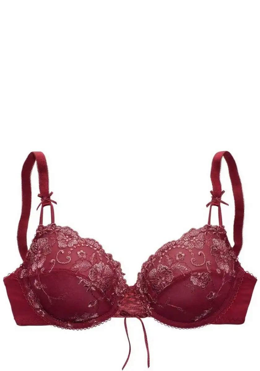Bild 1 von LASCANA Bügel-BH Wanda mit Zierschnürung und Stickerei Spitze, Dessous