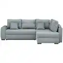 Bild 1 von Stylife Ecksofa, Grau, Textil, 3-Sitzer, Füllung: Schaumstoffflocken, seitenverkehrt montierbar, L-Form, links montierbar, rechts montierbar, 265x182 cm, Hocker erhältlich, Rücken echt, Wohnzimmer