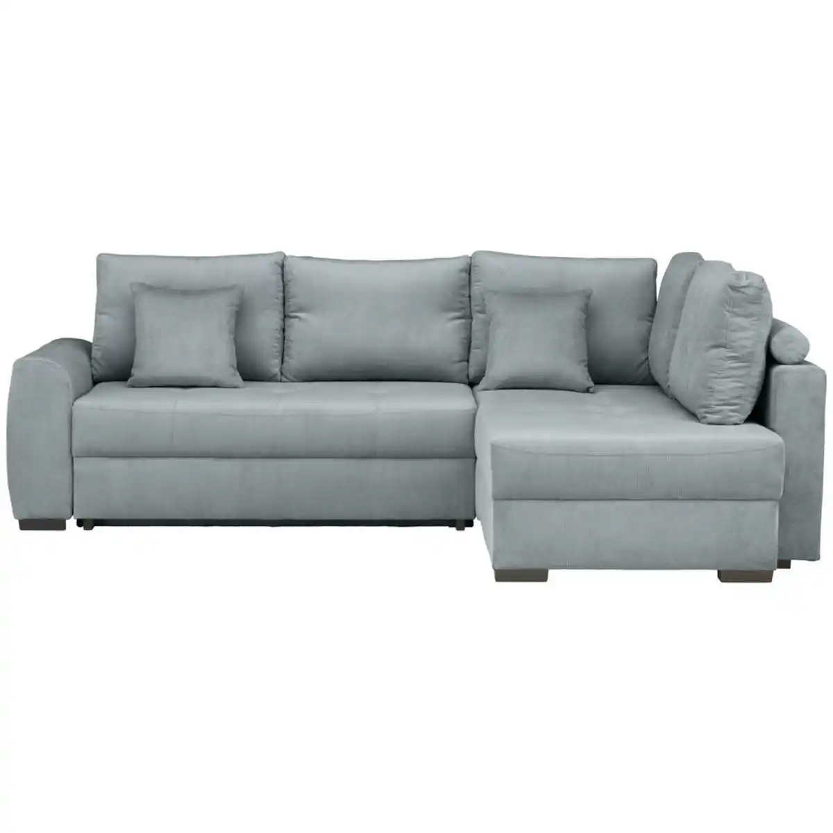 Bild 1 von Stylife Ecksofa, Grau, Textil, 3-Sitzer, Füllung: Schaumstoffflocken, seitenverkehrt montierbar, L-Form, links montierbar, rechts montierbar, 265x182 cm, Hocker erhältlich, Rücken echt, Wohnzimmer