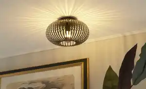 Trio Deckenleuchte, 1-flammig, Metall schwarz ´klein`