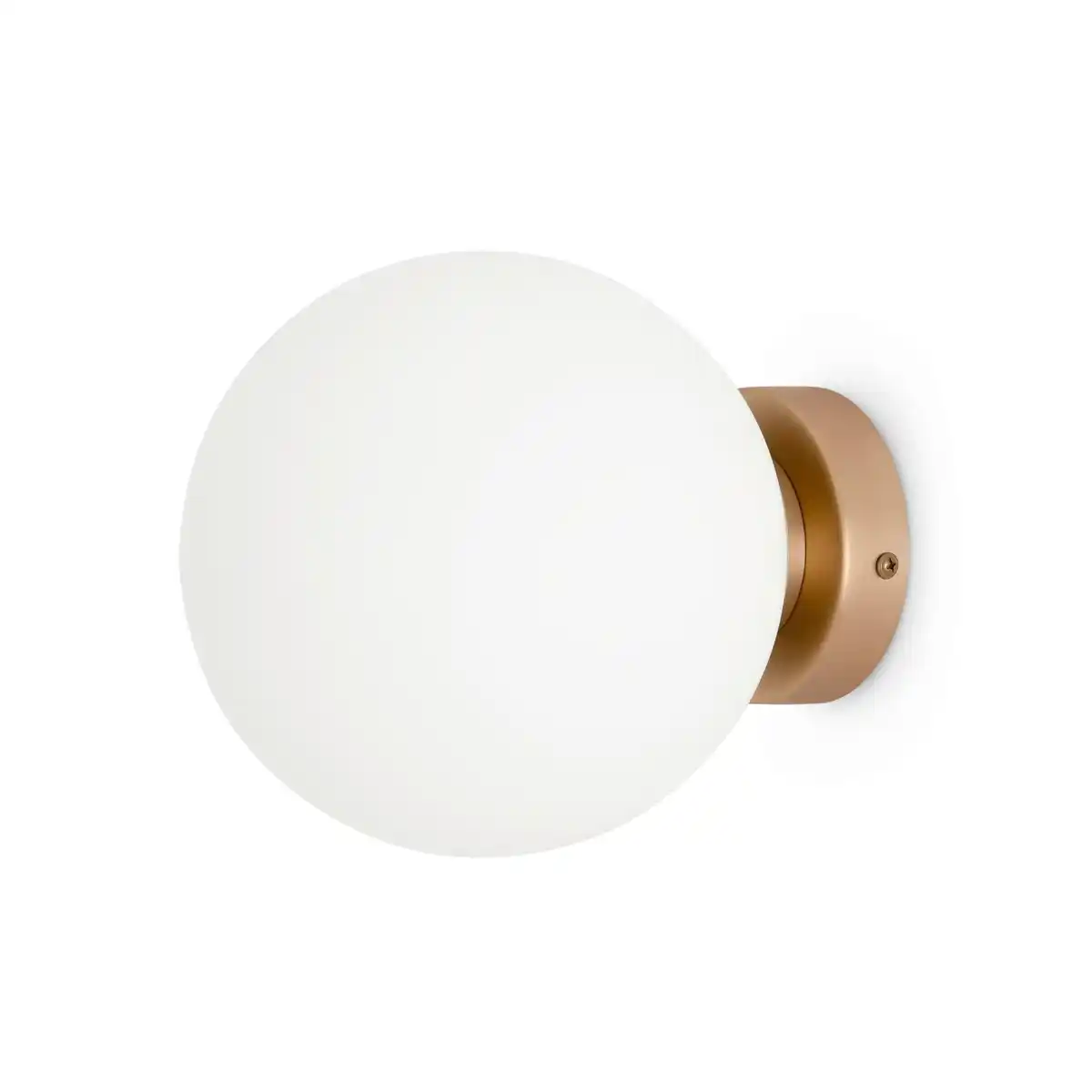 Bild 1 von Wandleuchte Basic Form Weiß/Goldfarben max. 40 Watt Wandlampe, Weiß, Goldfarben