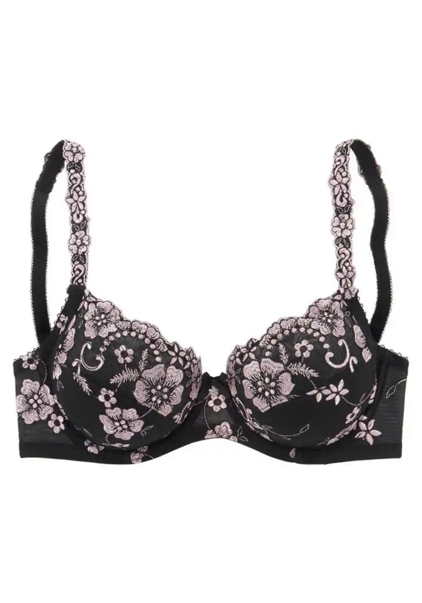 Bild 1 von LASCANA Bügel-BH Wanda mit Stickerei Spitze in floraler Optik, Dessous