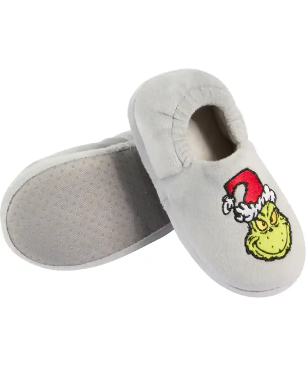 Bild 1 von Fleece-Hausschuhe Weihnachten, grau