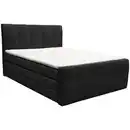 Bild 1 von Boxxx Boxspringbett, Anthrazit, Textil, H2, 7-Zonen, Höhe ca. 16 cm, 140x200 cm, Made in EU, Bettkasten, gepolstertes Kopfteil, Stoffauswahl, Topper durchgehend, in verschiedenen Größen erhältlic