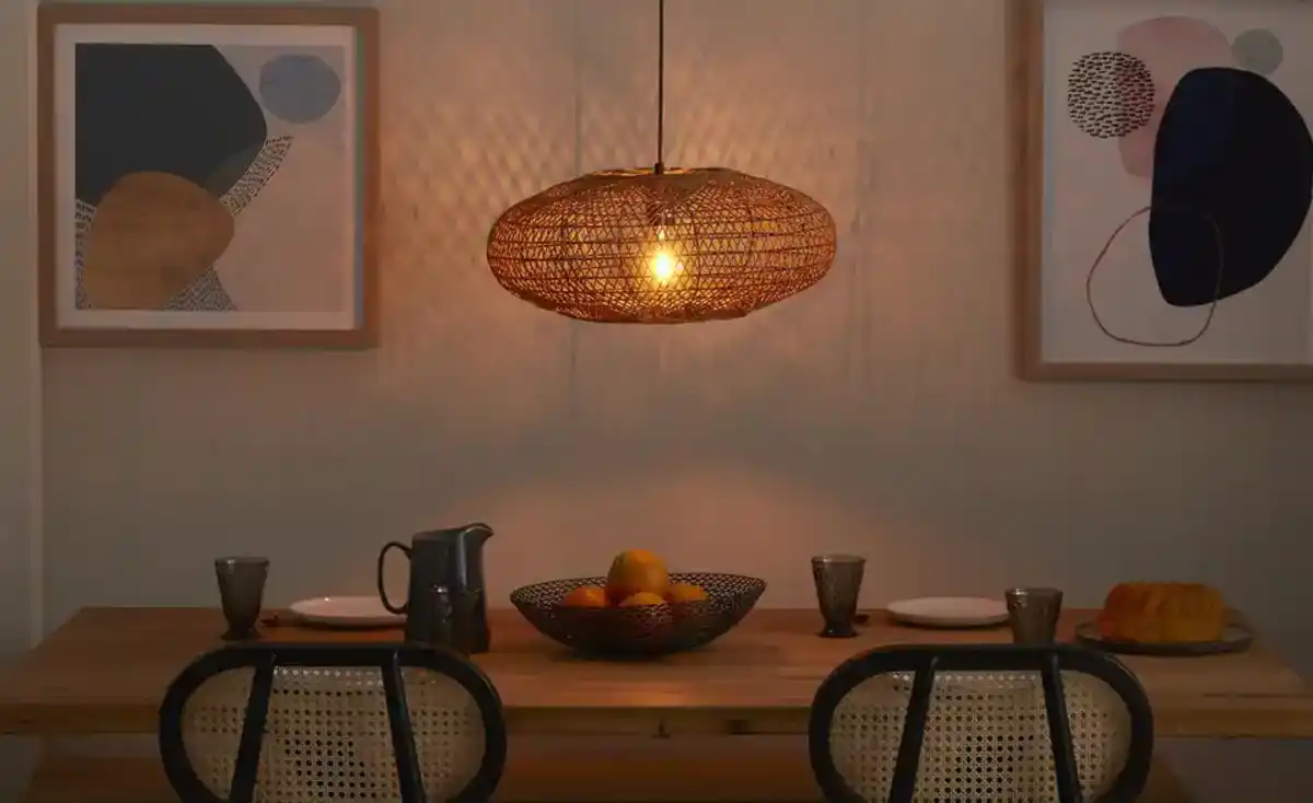 Bild 1 von Trio Pendelleuchte, 1-flammig, mit Sisal Schirm