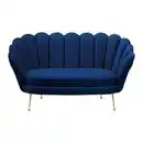 Bild 1 von Sofa Jellina Dunkelblau Samt, Dunkelblau