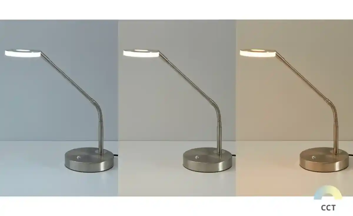 Bild 3 von Fischer-Honsel LED-Schreibtischleuchte, Nickel-matt mit Dimmer