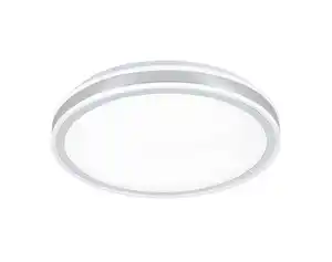 LED-Deckenleuchte Farbi Weiß/Chrom max. 18 Watt Deckenlampe, Weiß, Chromfarben