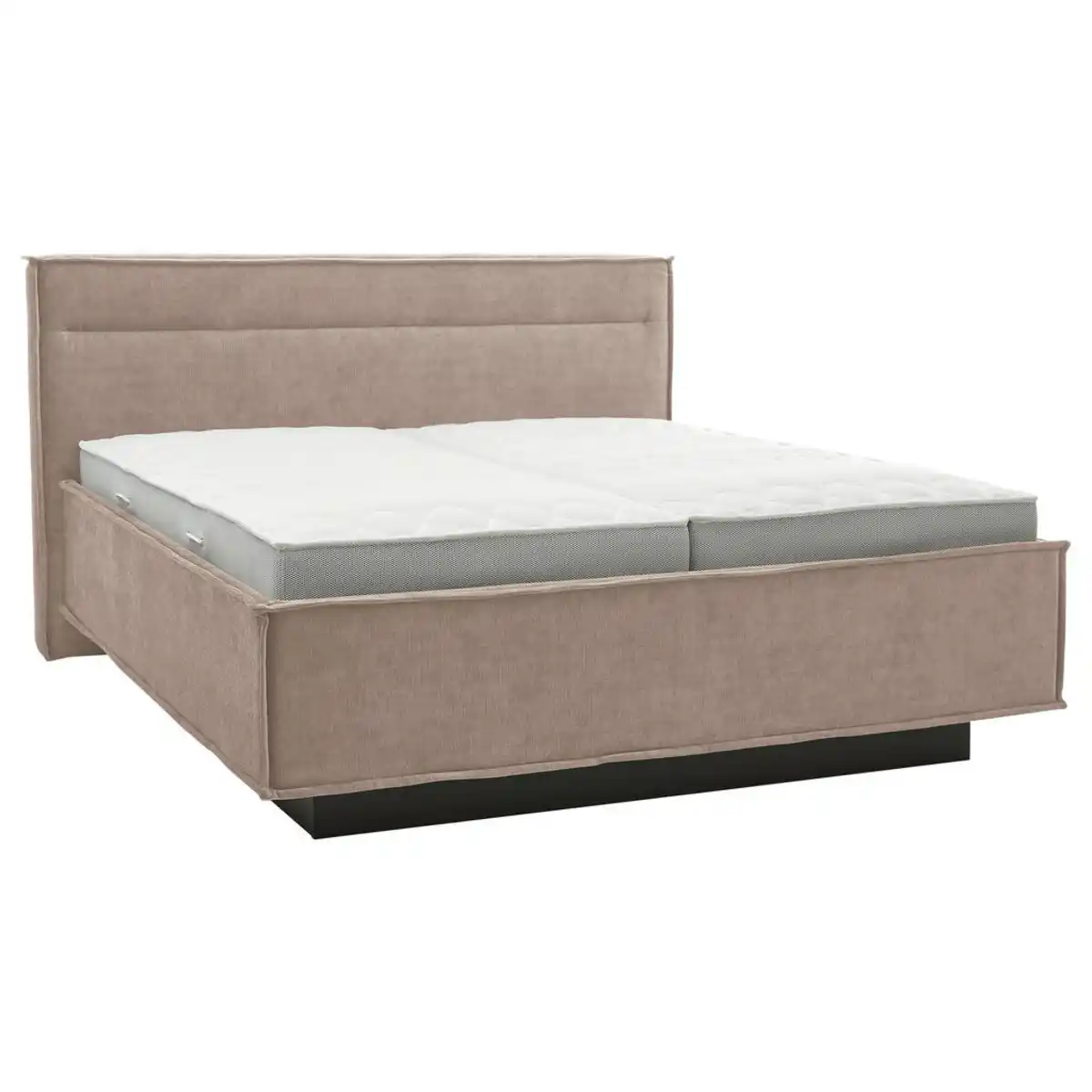 Bild 1 von Musterring Polsterbett, Hellbraun, Textil, H2 + H4, 2-Zonen, Höhe ca. 22 cm, 180x200 cm, Dgm, Bezug abnehmbar/waschbar, für Hausstauballergiker geeignet, optimale Belüftung, verstellbare Lattenros