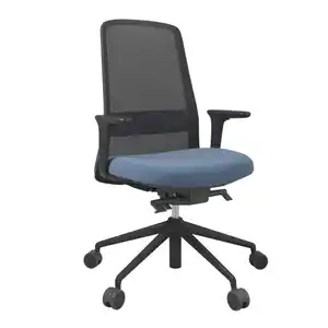 Drehstuhl, Schwarz, Petrol, Metall, Kunststoff, Textil, Drehkreuz, 70x103-115x70 cm, Stoffauswahl, Sitzfläche 360° drehbar, Arbeitszimmer, Bürostühle, Drehstühle