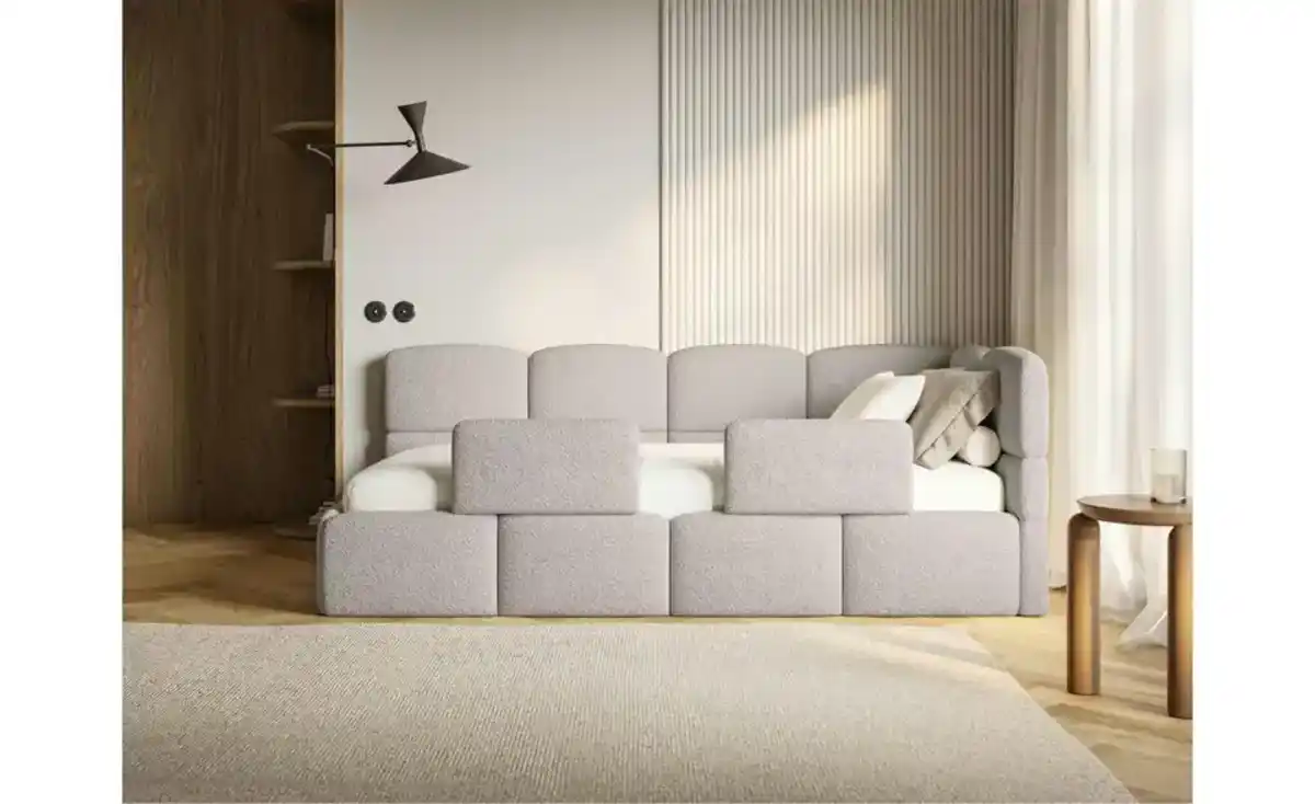 Bild 1 von Selsey Polsterliege mit Matratze und Rausfallschutz Cloudy