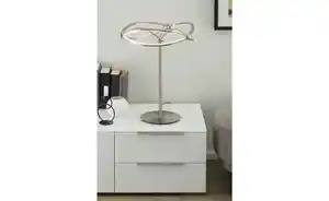 Trio LED-Tischleuchte, Nickel-matt, geschwungen Charivari