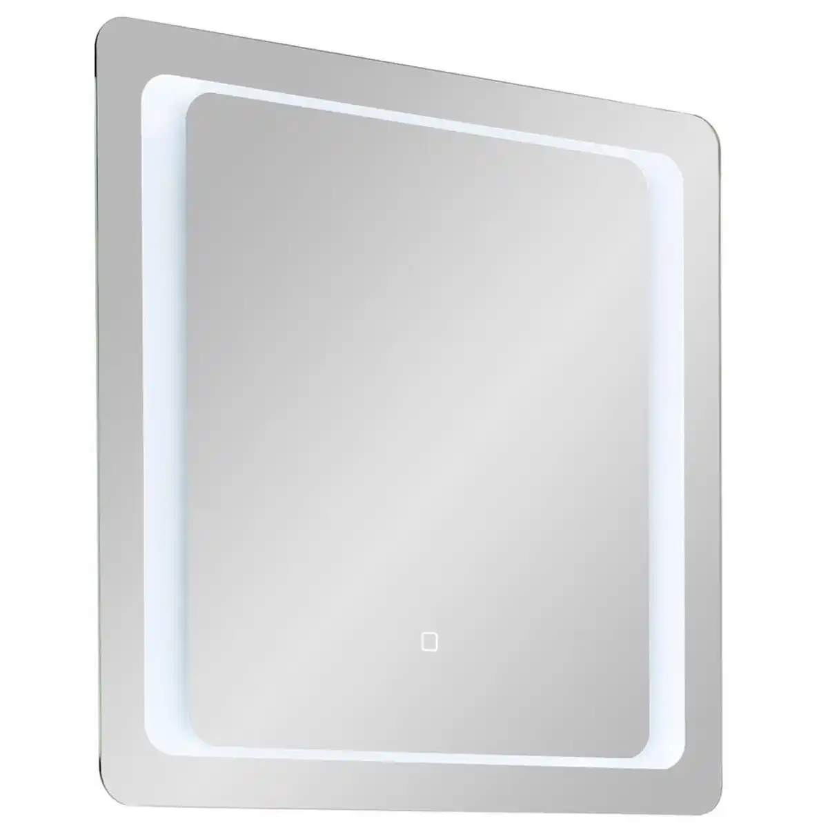 Bild 1 von Xora Badezimmerspiegel Xora 374, Metall, Glas, rechteckig, 70x70x3 cm, Made in Germany, waagrecht montierbar, Badezimmer, Badezimmerspiegel, Badspiegel