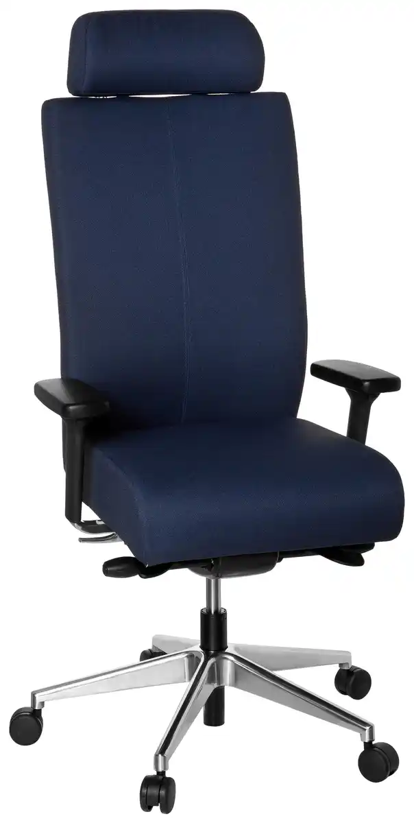 Bild 1 von Drehstuhl Pro-Tec XXL Schwarz/Dunkelblau, Schwarz, Dunkelblau