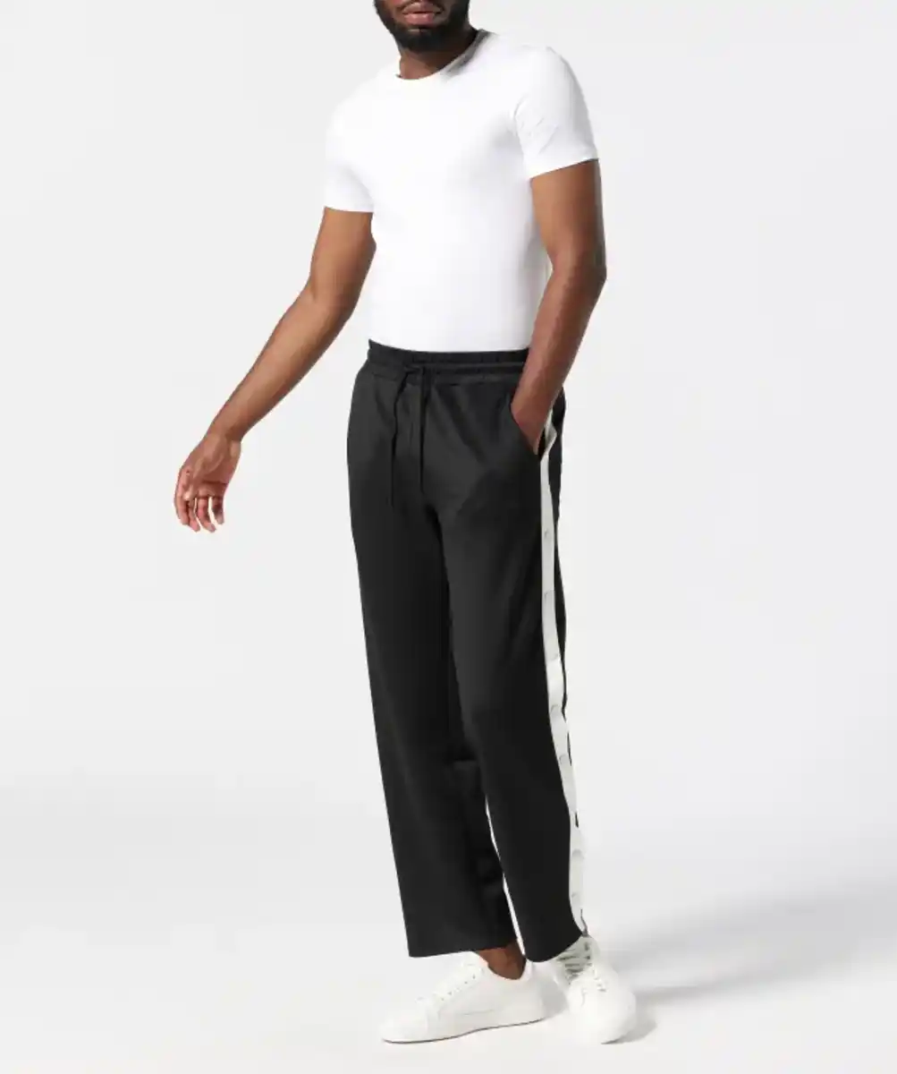 Bild 1 von Jogginghose mit Seitenstreifen, schwarz