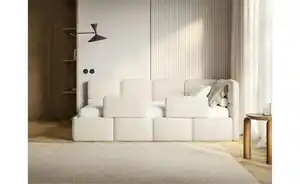 Selsey Polsterliege mit Rausfallschutz Cloudy