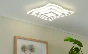 Fischer-Honsel LED-Deckenleuchte weiß ´quadratisch geschwungen`