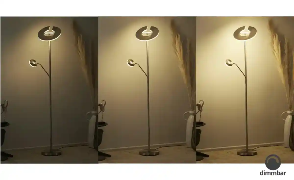 Bild 3 von Fischer-Honsel LED-Deckenfluter 2-flammig, Nickel-matt Dent