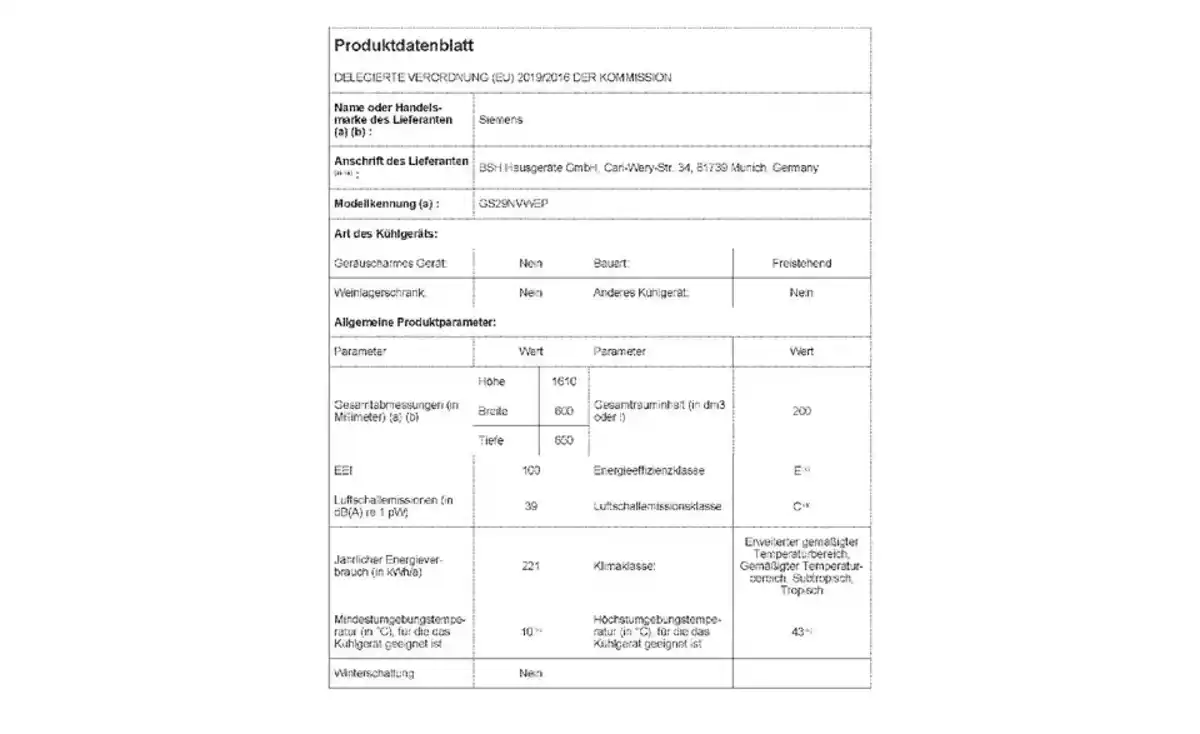 Bild 4 von SIEMENS Gefrierschrank GS29NVWEP