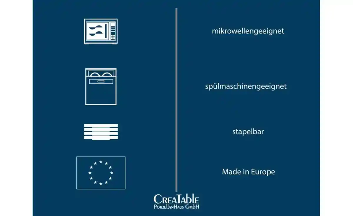 Bild 2 von CreaTable Kombiservice Magic Black Square