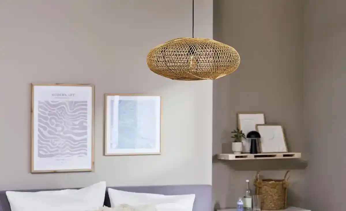 Bild 3 von Trio Pendelleuchte, 1-flammig, mit Sisal Schirm