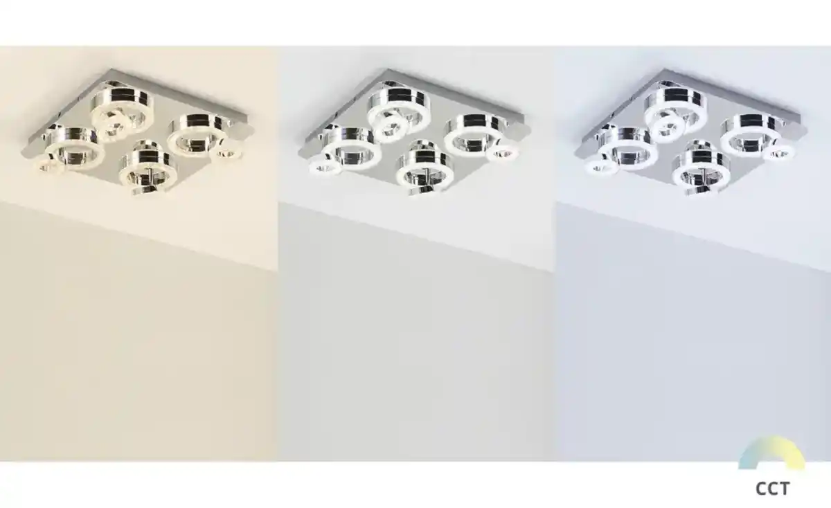 Bild 1 von Paul Neuhaus Smart Home-Deckenleuchte, 4-flammig, chrom