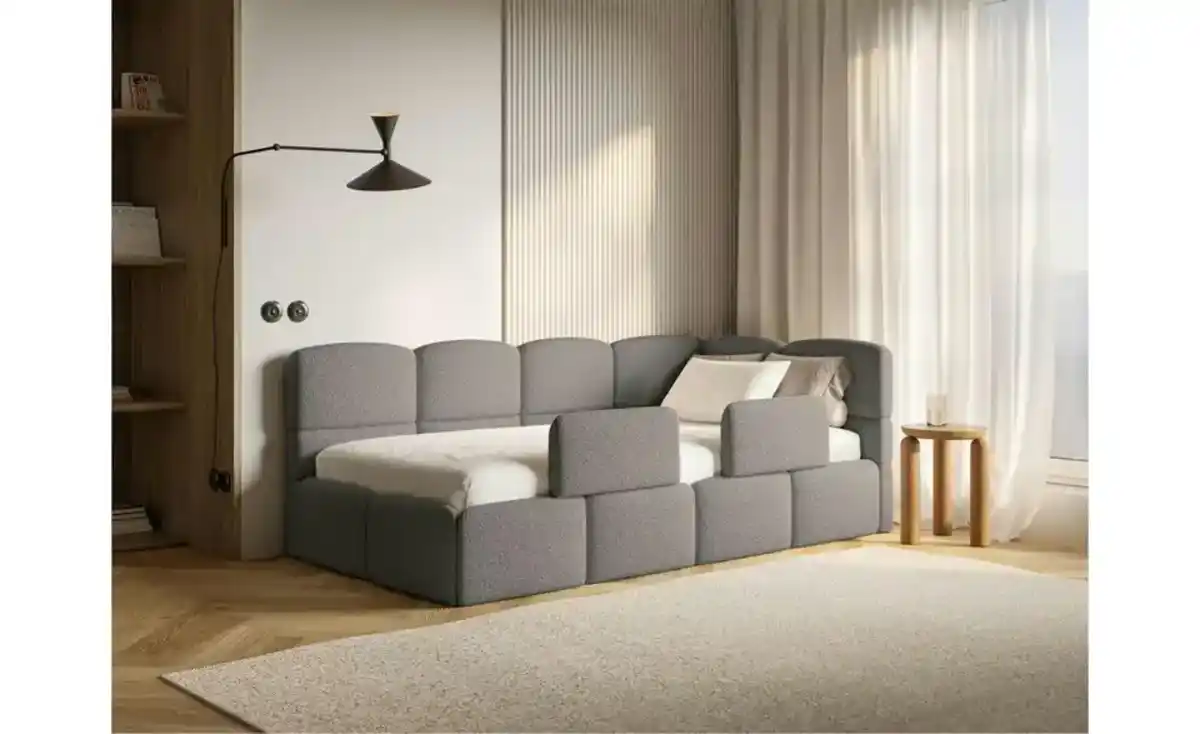 Bild 1 von Selsey Polsterliege mit Matratze und Rausfallschutz Cloudy