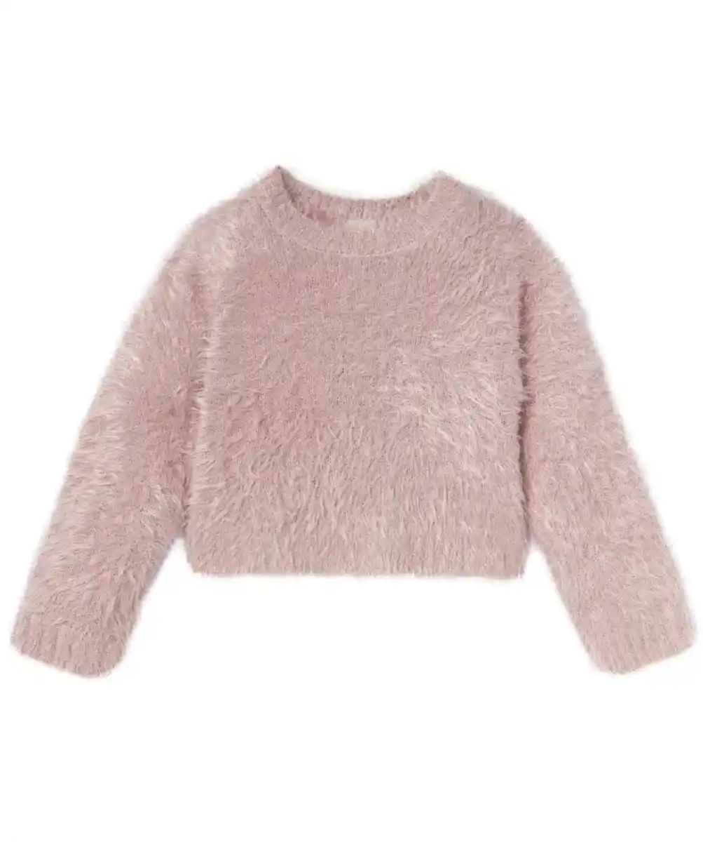 Bild 1 von Flauschiger Strickpullover, altrosa