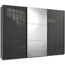 Bild 1 von Stylife Schwebetürenschrank, Graphit, Grau, Metall, 3 Fächer, 300x216x65 cm, BQ - Bündnis für Qualität, Made in Germany, DIN EN ISO 9001, Typenauswahl, in verschiedenen Größen erhältlich, Hol