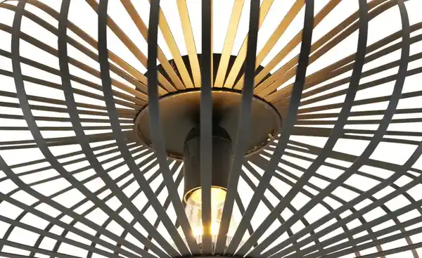 Bild 4 von Trio Deckenleuchte, 1-flammig, Metall schwarz ´groß`