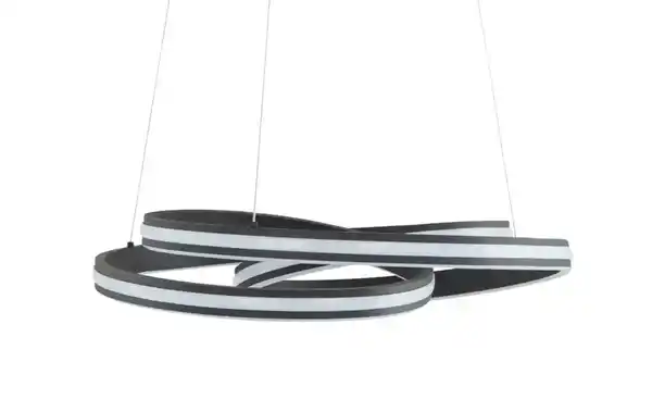 Bild 2 von Trio LED-Pendelleuchte, schwarz ´gedreht´