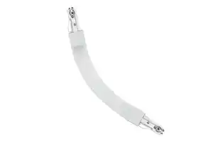 Schienensystem-Verbinder Flex II in Weiß/Chromfarben, Weiß, Chromfarben