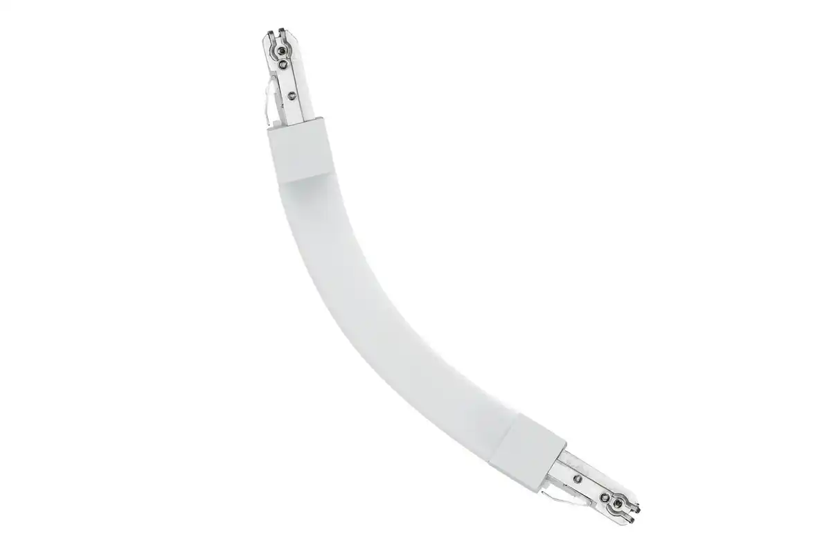 Bild 1 von Schienensystem-Verbinder Flex II in Weiß/Chromfarben, Weiß, Chromfarben