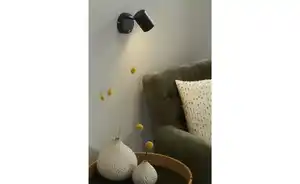 Paul Neuhaus Wandstrahler, 1-flammig, schwarz