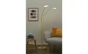 Fischer-Honsel LED-Lese-Leuchte 2-flammig, messing-matt