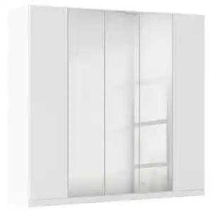 Rauch Möbel Falttürenschrank, Weiß, Holzwerkstoff, 3 Fächer, (innen) 6 Schubladen, 226x210x54 cm, Blauer Engel, Goldenes M, Made in Germany, Typenauswahl, Schlafzimmer, Kleiderschränke, Falttür