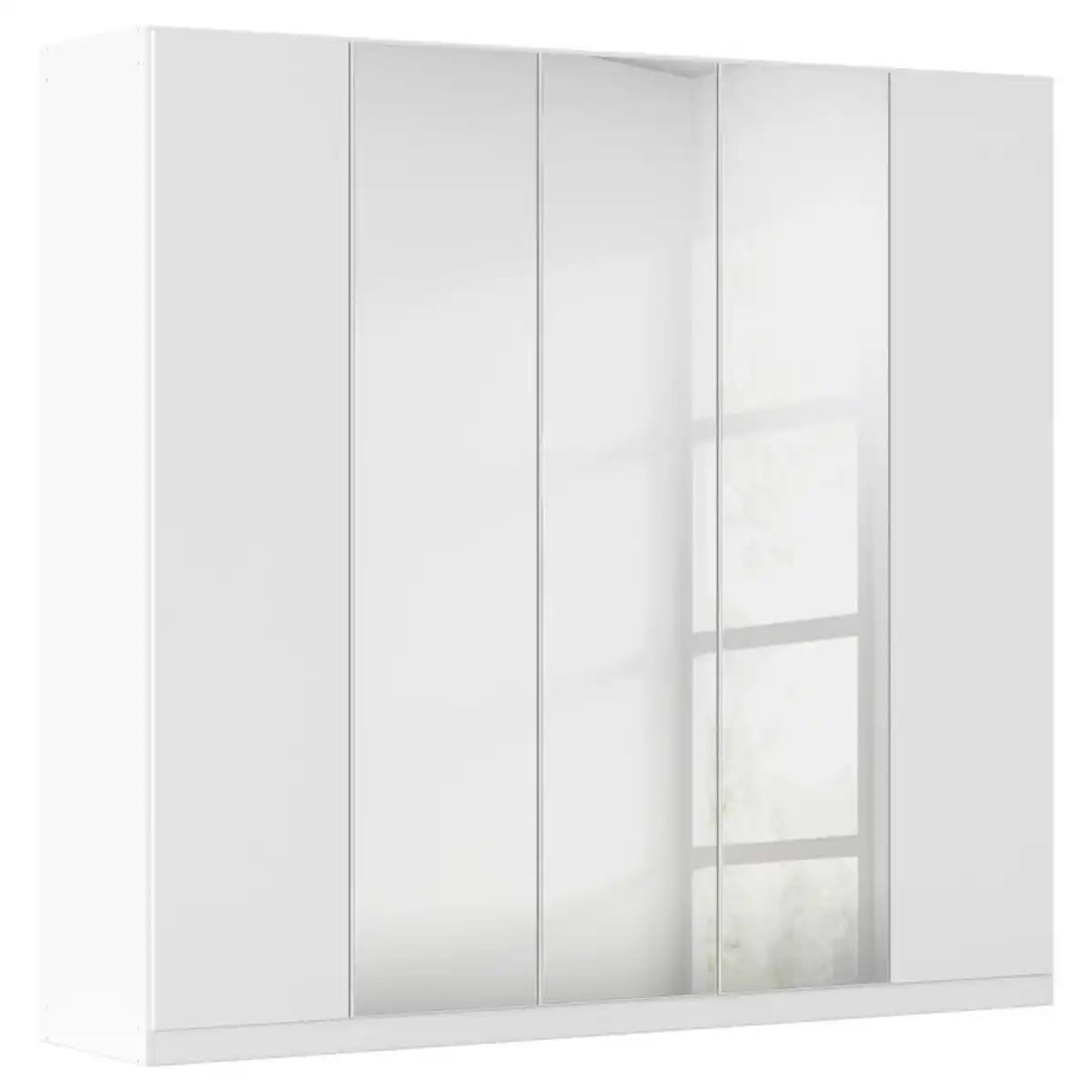 Bild 1 von Rauch Möbel Falttürenschrank, Weiß, Holzwerkstoff, 3 Fächer, (innen) 6 Schubladen, 226x210x54 cm, Blauer Engel, Goldenes M, Made in Germany, Typenauswahl, Schlafzimmer, Kleiderschränke, Falttür