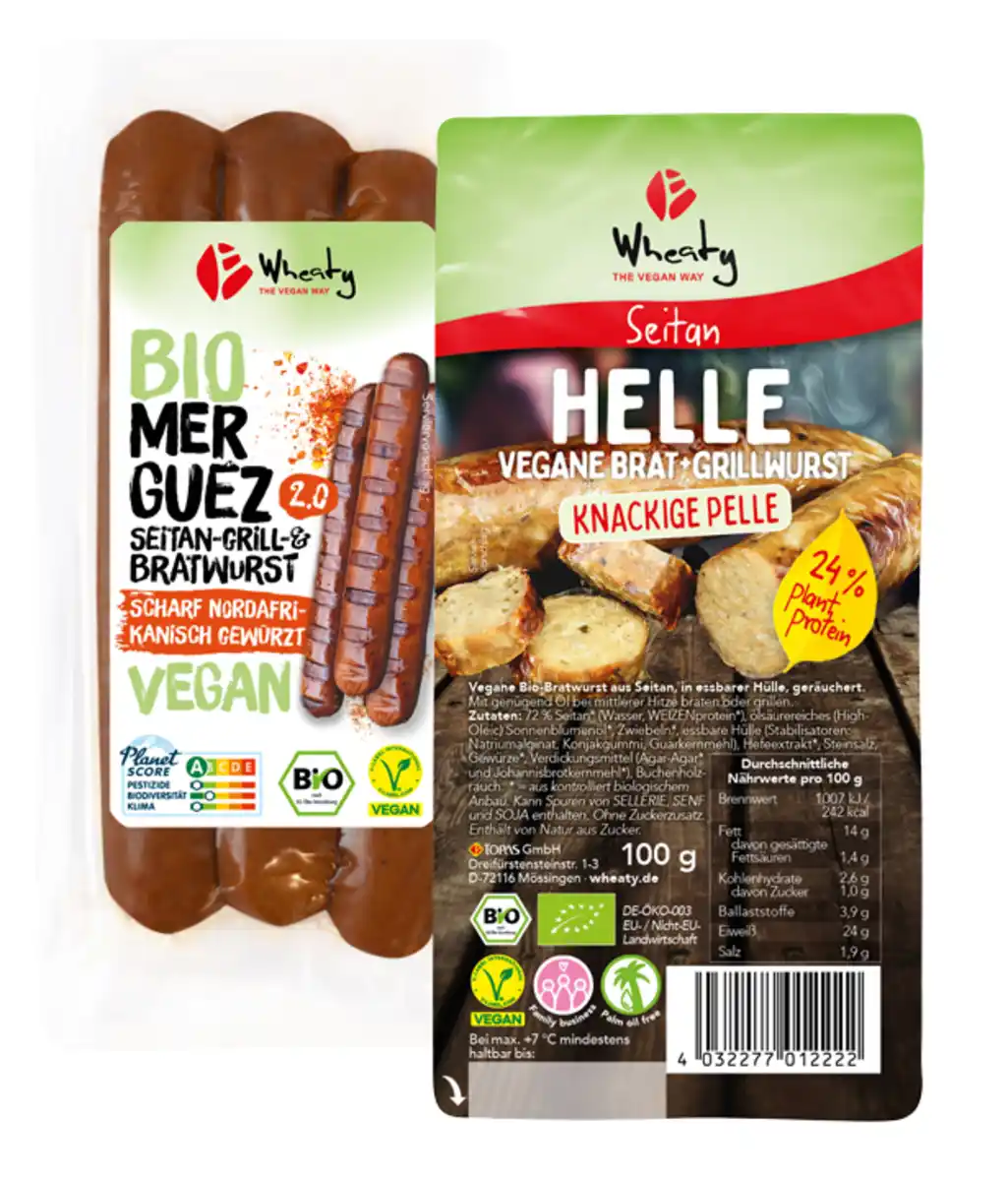 Bild 1 von Helle vegane Brat+Grillwurst